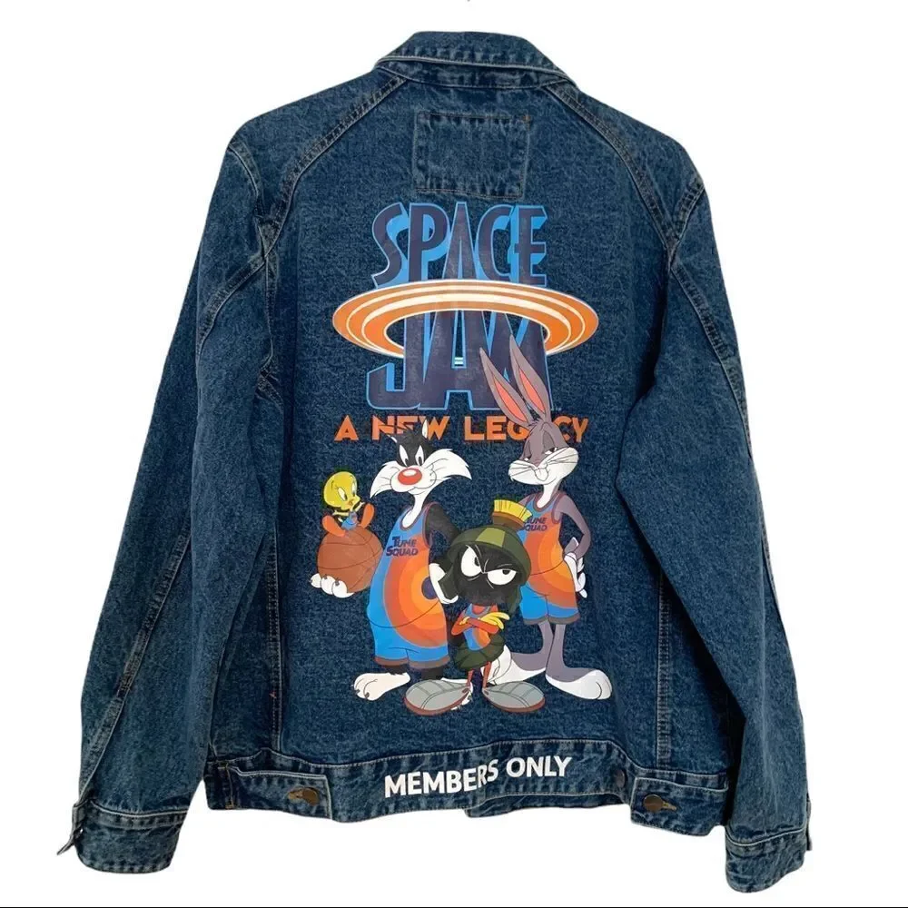 Members Only Space Jam A New Legacy Denim Jacket